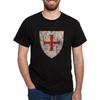 CafePress - Templar Cross, Shield T-Shirt - Classic Cotton T-Shirt Black