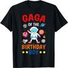 Gaga Of The Birthday Boy Space Planet Theme Bday Party T-Shirt