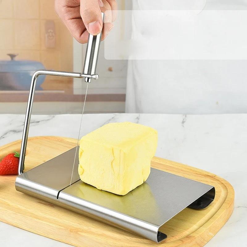 Cheese And Butter Slicers With Wire Cheese Adjustable Cheese Cutter Board Stainless Steel Cutting Wire
