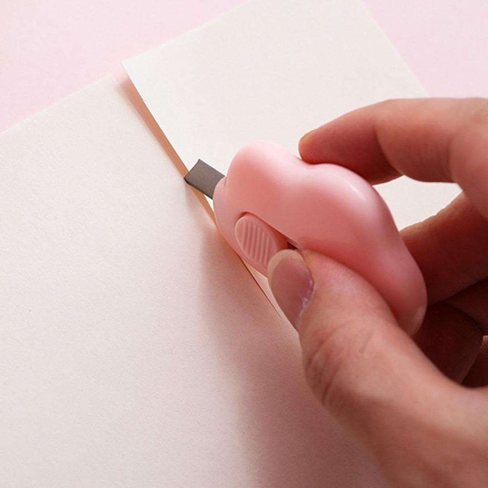 Cute Mini Portable Utility Knife Paper Cutter Office Stationery Cutting Supplies