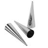 3pcs Pack Stainless Steel NOn Stick Dessert Cannoli Croissant Tubes Baking Tool Mold (L)