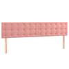 Box Spring Bed with Mattress Pink 160 x 200 cm Velvet