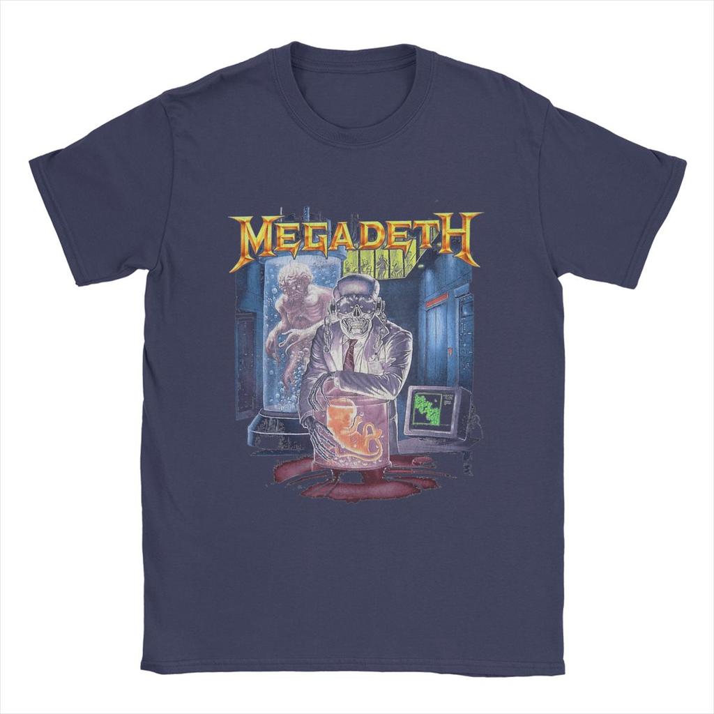 Megadeths Men T Shirt Unique Tee Shirt Short Sleeve Crewneck T-Shirts 100% Cotton Plus Size Clothing