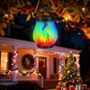 Weihnachtsflammenlaterne Seil LED Lichterkette mit automatischer Ein/Aus-Funktion Wasserdichte Outdoor-Hängelaterne für Camping Gartenparty