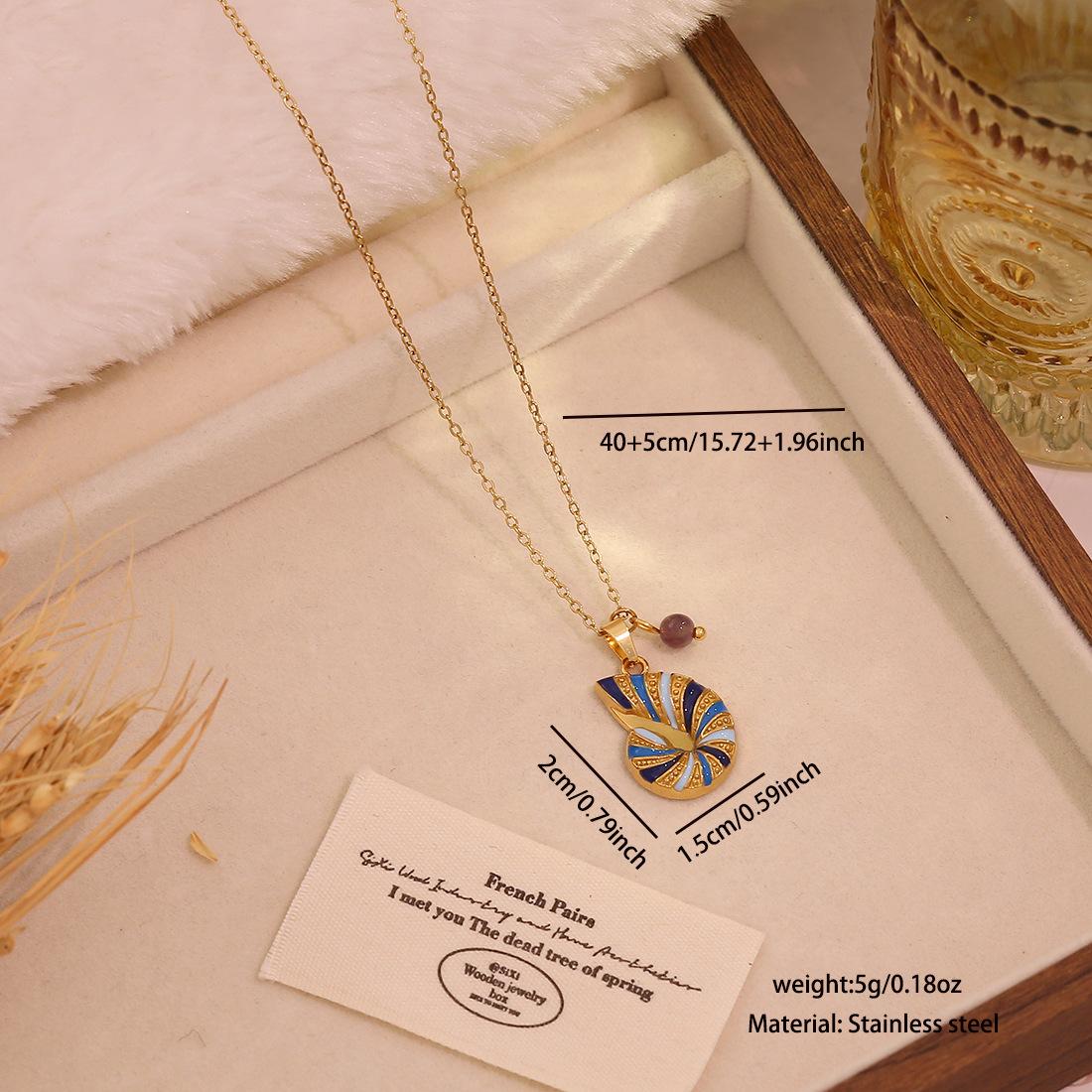 Wholesale Drip Oil 3D Bird Butterfly Pendant Necklace, Unique Titanium Steel Clavicle Chain Jewelry Accessories