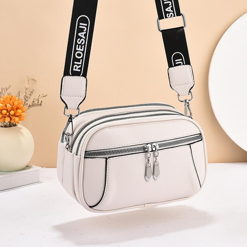 

Городская мода простая женская сумка сумка через плечо большая вместительная сумка-мессенджер белый