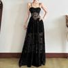 2026 European and American Summer New Sleeveless Slim Lace Lace Waist Pure Desire Sexy Fashion Long Dress Women's Clothing