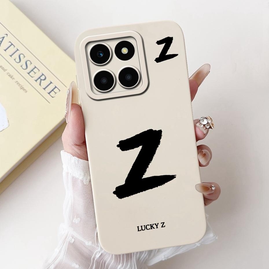 New Fashion Letter Phone Case For Honor X6a Plus HonorX6a Soft Silicone Shockproof Cover For Honor X6a X 6a Plus Cases Bumpers
