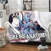 TV Figures G-Grey's Anatomy Throw Blanket Soft Flannel Thin Blankets for Bed Sofa Cover Bedspread Picnic Cooling Gift Home Deco