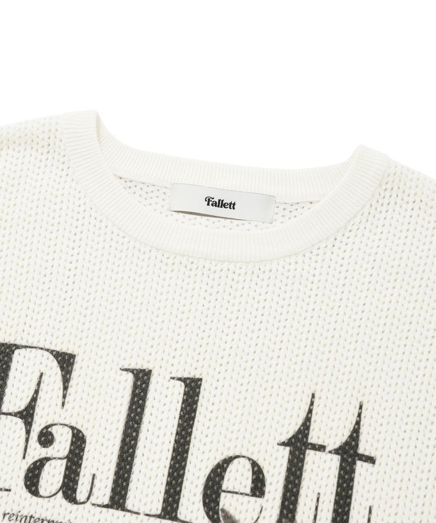 FALLETT [22Fw] Deuce Nero Long Sleeve Knit Ivory