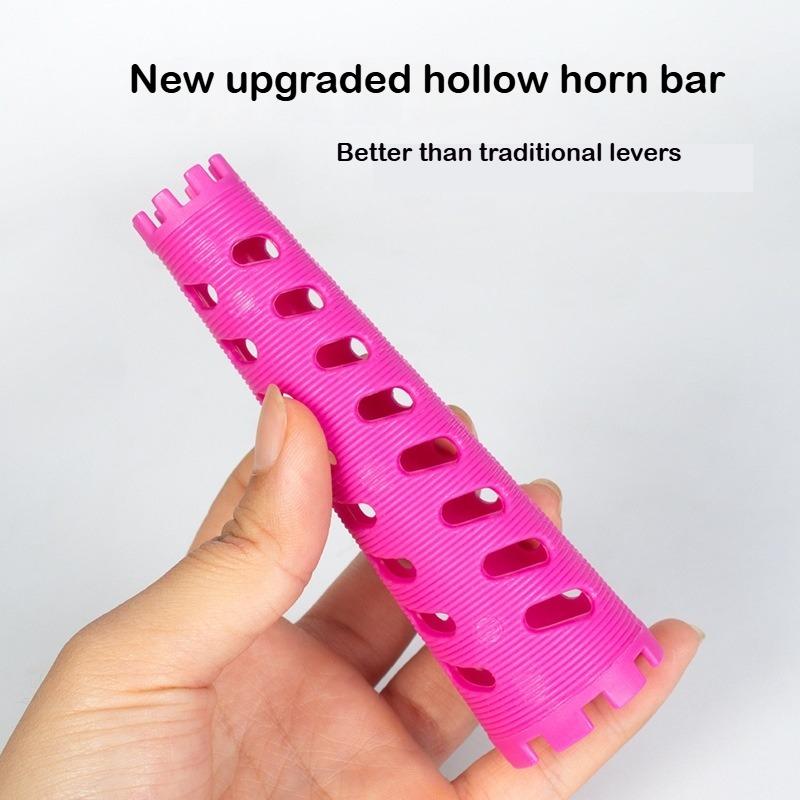 12pcs /pack Cone Shape Hair Rollers Extra Thick Curling Bars Cold Perm Flexi Rods Hair Waver No Heat Fluffy Curly Curing Tools