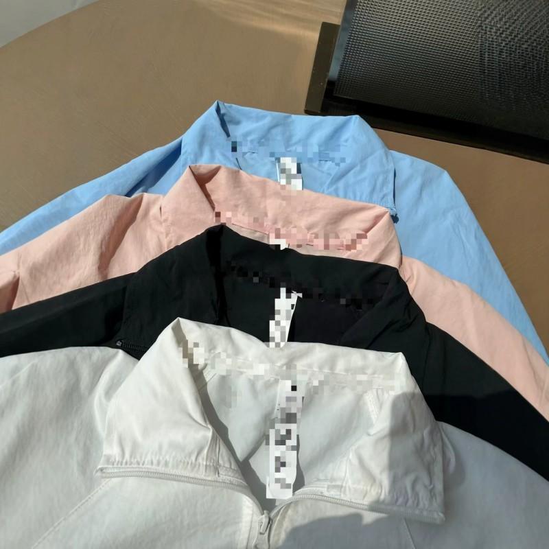 Womens 2-Piece Set Long Sleeve Stand Collar Jacket Shorts Breathable Casual Outfit Daily Wear