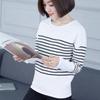 Women S Long Sleeve Striped T Shirt Loose Plus Size Casual Top