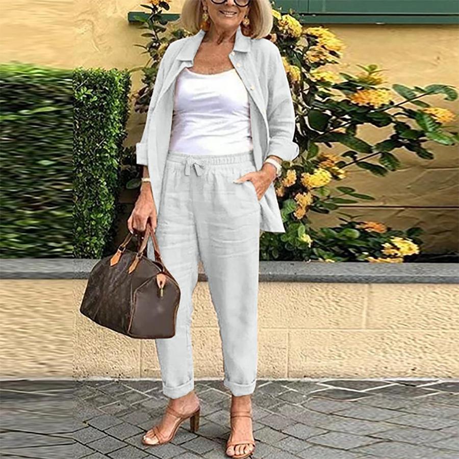 New Autumn Arrivals Women's Fashion Casual Set Long Sleeve Pants Two Piece Outfit