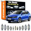 For Skoda Fabia MK3 Hatch 8Pcs Canbus LED Bulb Car Interior Light Kit Hatchback Combi Car Lights Signal Lamp
