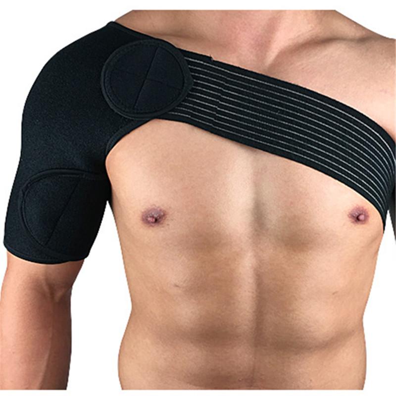 Adjustable Professional Shoulder Protector Compression Basketball Badminton Shoulder Strap Belt Pads Brace Back