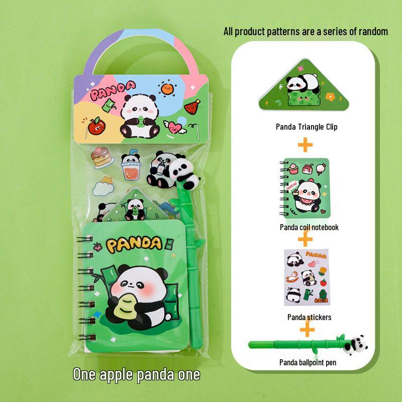 Pandapappersvarusats: Söt presentförpackning & Handväska för Studenter & Souvenirer