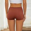Women's High-waisted Safety Shorts Anti-exposure Ice Silk Seamless Base Layer Plain Color Underwear