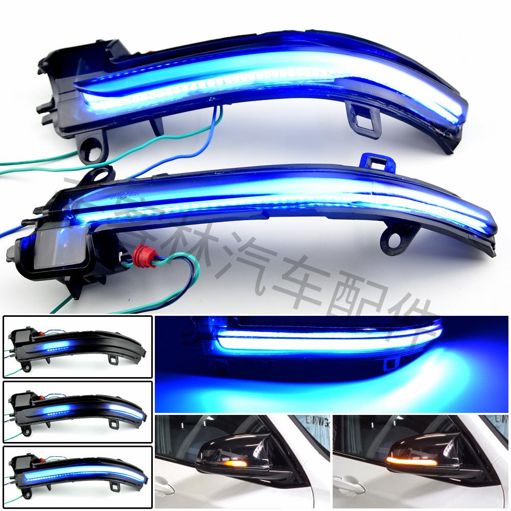 

BMW F48 F49 F45 F46 F52 Синее зеркало заднего вида Последовательный указатель поворота