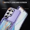 Soporte Plegable para Tarjetas Ranuradas Estuche Transparente Para Samsung S26 Ultra S25 Plus S24 S23 Cartera Transparente Soporte Cubierta de Acrílico PC a Prueba de Golpes