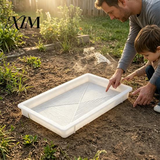 Decorative Paver Molds for Walkways Garden Stepping Stone Mold, Reusable Concrete DIY Professional Decor Cement Path Mould Backyard Patio