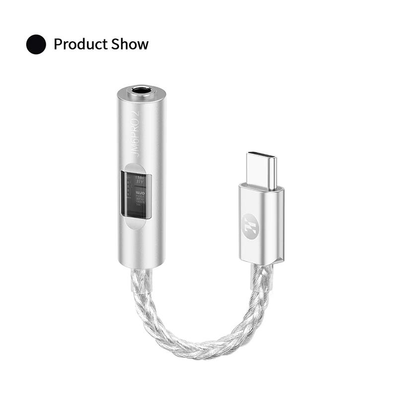 Upgraded JM6 Pro2 Earphone Power Amplifier CX31993 DAC with MAX97220 Op-Amp Chip PCM 32bits/384kHz Adapter For Phone,Laptop,Pad