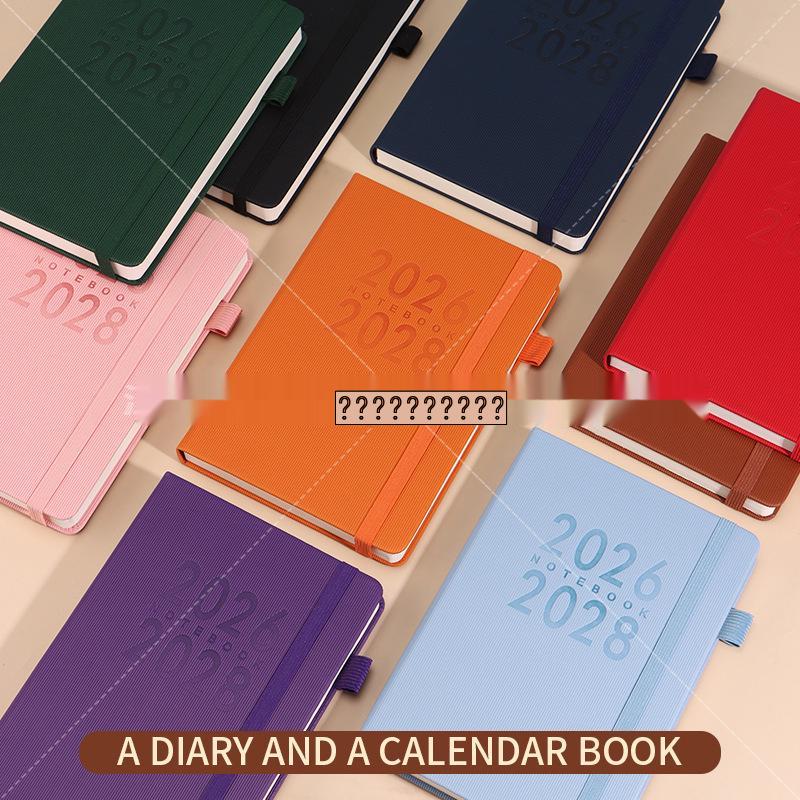 2026-2028 English Agenda Planner: Thickened Weekly & Monthly Calendar Book