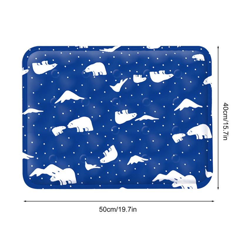 Dog Cooling Mat Heat Relief Cooling Cat Bed Mat Breathable Double Sided Washable Waterproof Non Slip Mattress For Kitten Small