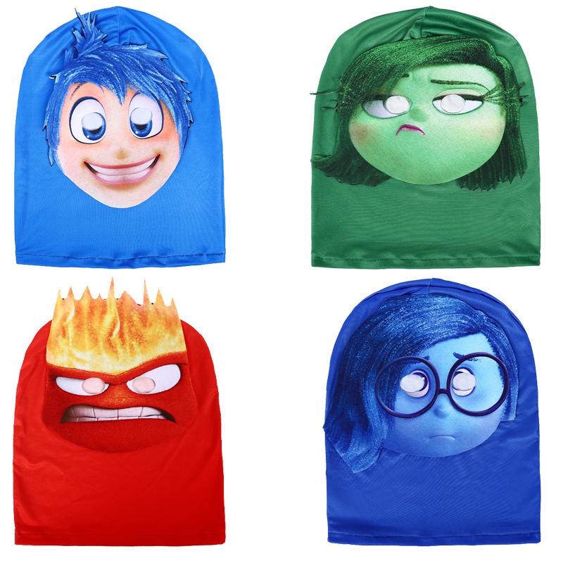 Anime MovieInside Out Joy Disgust Anger Sadness Cosplay Costume Headgear Halloween PartyGame Mask