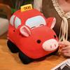Cartoon Pig Shaped Car Plush Toy, Cute Kawaii Vehicle Stuffed Animal Doll For Kids Birthday Gift Home Decoration