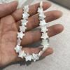 8x8mm Natural White Trochus Shell Star Beads 18cm Single Strand Mother Of Pearl Loose Beads for DIY Jewelry Making