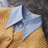Elegant Autumn Fake Collar Women Fake Half Shirt Woman Stripe False Collar Shirt Detachable Collars Ladies Removable Nep Kraagie