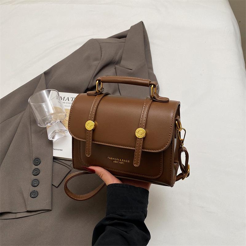 Small Bag Women's Spring and Summer New Fashion Shoulder Messenger Bag Portable Small Square Bag