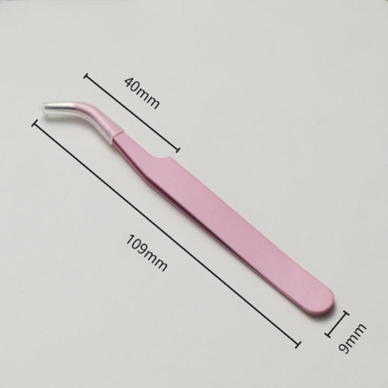 Stainless Steel Straight Curved Tip Tweezers for Nail Art Sticker Rhinestones Picking Tool Makeup Eyelash DIY Tweezer