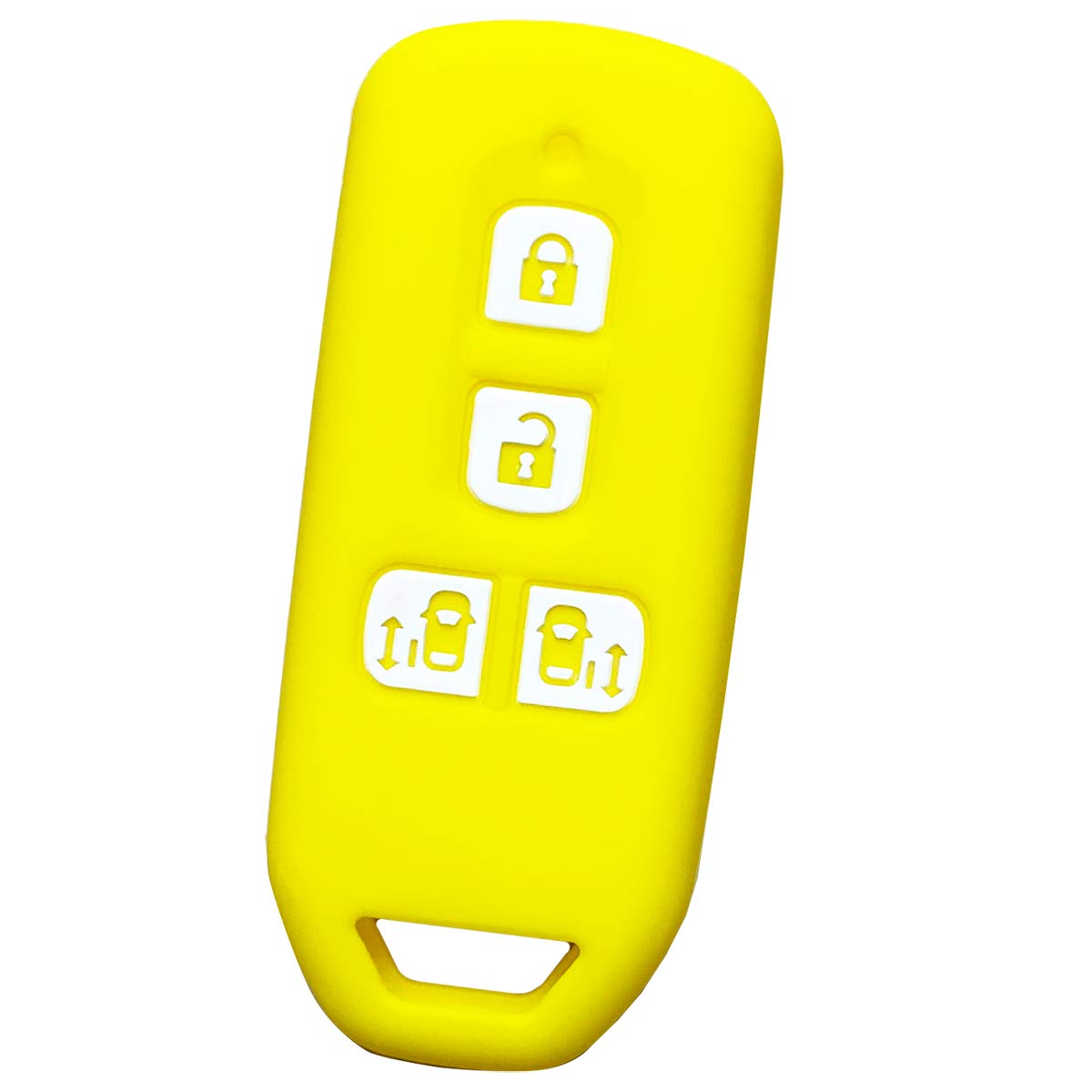 

[ИКТ] Силиконовый чехол для смарт-ключа для автомобилей Honda, сдвижной тип, 4 кнопки, желтый / жёлтый