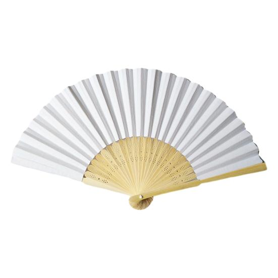 

Blank Paper Folding Fan Kids DIY Painting Hand Fan Vintage Decorative Fan Dance Performance Props Wedding Party Accessories білий
