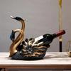 Red Wine Rack Ornaments Swan Home Living Room Dining Table Tray American Light Luxury Wine Cabinet Decoration Dining Cabinet