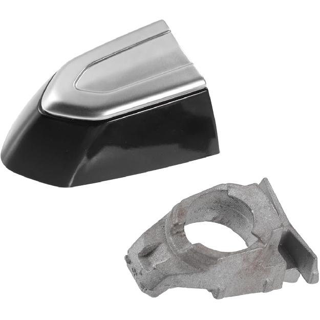 Front Left Door Lock Cylinder Cover Cap Fit for Cadillac CTS - Pack of 1 Black Auto Accessories