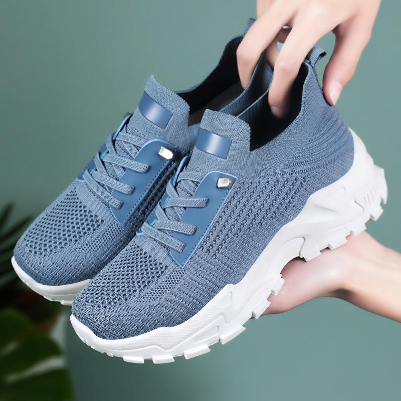 Shoes Women's Shoes Versatile Autumn Mesh Breathable Casual Shoes Large Size Women's Single Shoes Platform Comfortable Sneakers