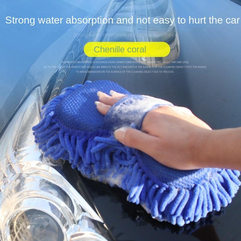 Houba na mytí auta 1 ks z mikrovlákna, chenille, mycí kartáč, čisticí nástroj, ručník na mytí auta, rukavice, stylingové příslušenství, gadget