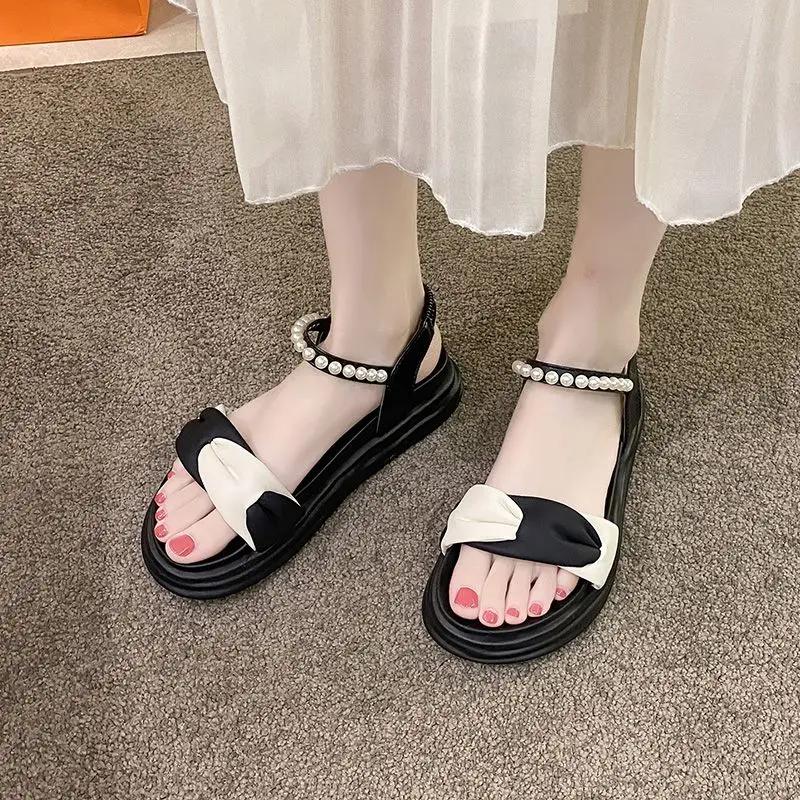 Fashion Round Toe Tip Ladies Shoes Outdoor Luxury Summer On Sale Footwear Low Price Comfortable and Elegant High Quality Women's Sandals