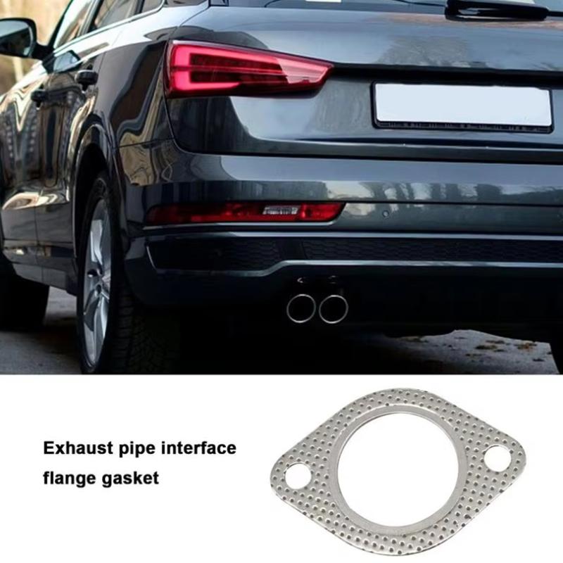 1Pc Universal Exhaust Flange Gasket High Temperature Reinforced Sealing Pad for Car Muffler Joint Replacement