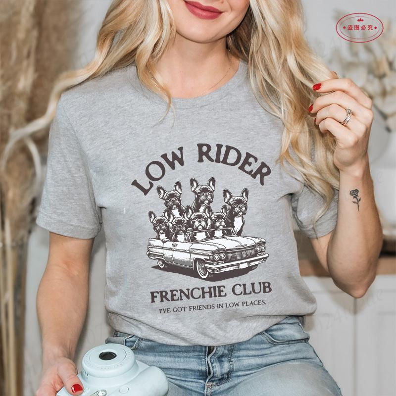 French Bulldog Unisex T Shirt Fashion Dog Graphic Tops Summer Short Sleeve Tees Harajuku Streetwear Aesthetic Female Clothing
