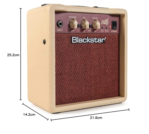 Blackstar DEBUT 10E Guitar Amplifier with Clean, Overdrive, Line Input, Headphone Output, and Built-in Tape Echo Effect