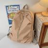 Schoolbag Women's Solid Color Backpack For Middle School Students