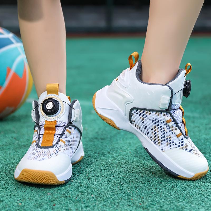 31-42 Kids Lagre Size Convenient and Fashionable Sports and Leisure Shoes High Top Basketball Shoes Sport Shoes