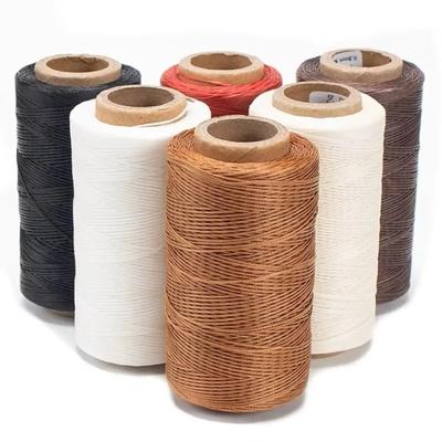Fil Ciré Cuir 150D Cordon 220 Mètres 1mm Haute Qualité Durable pour Outil d'Artisanat DIY Fil à Coudre à la Main