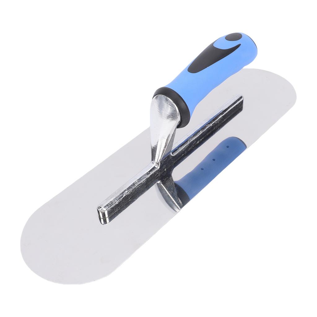 Stainless Steel Pool Trowel Concrete Masonry Hand Tool for Finishing Drywall Plastering Construction with Soft Grip