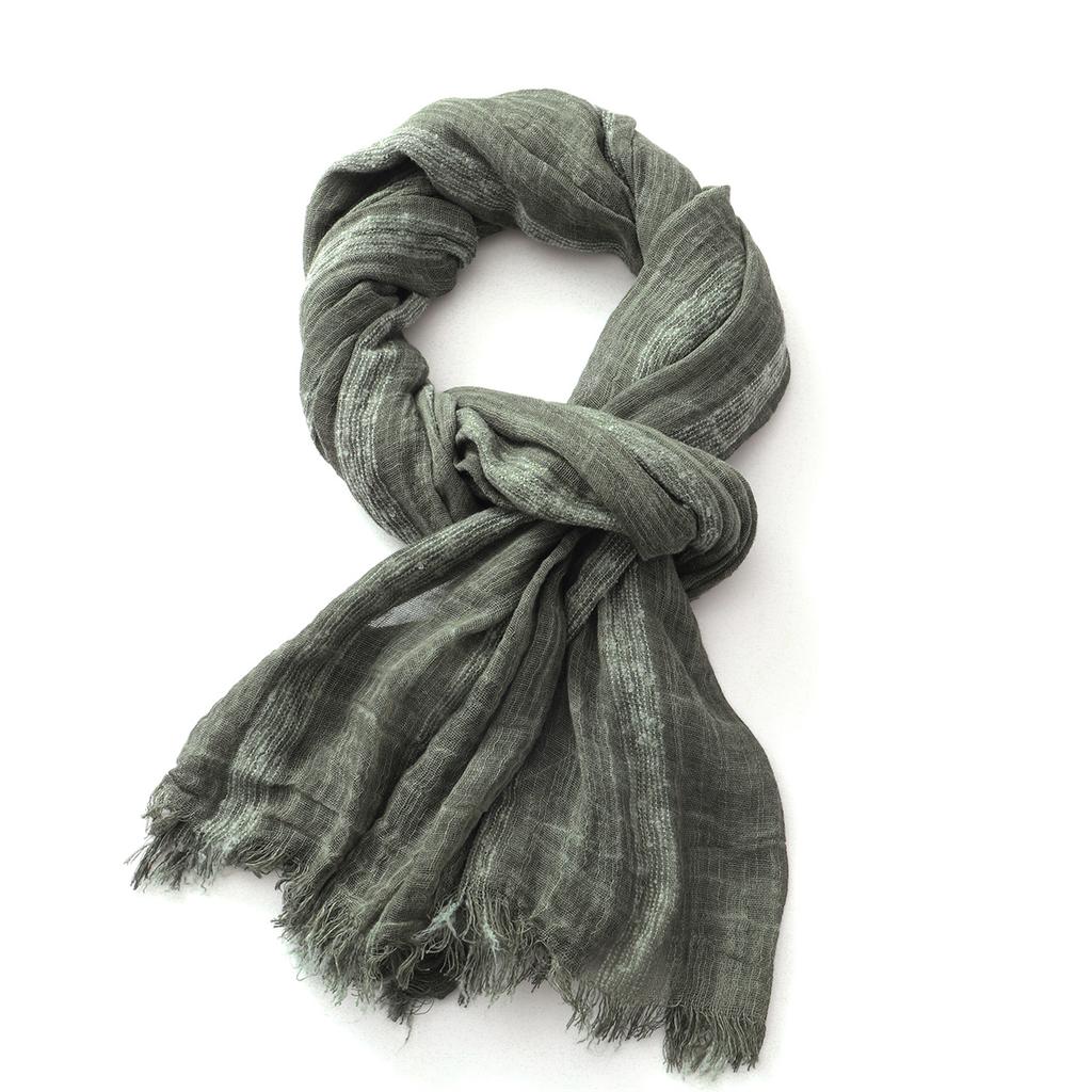Cotton Linen Striped Scarf For Men Women Soft Warm Neckerchief Short Tassel Scarves Male Accessories Bufandas Shawls