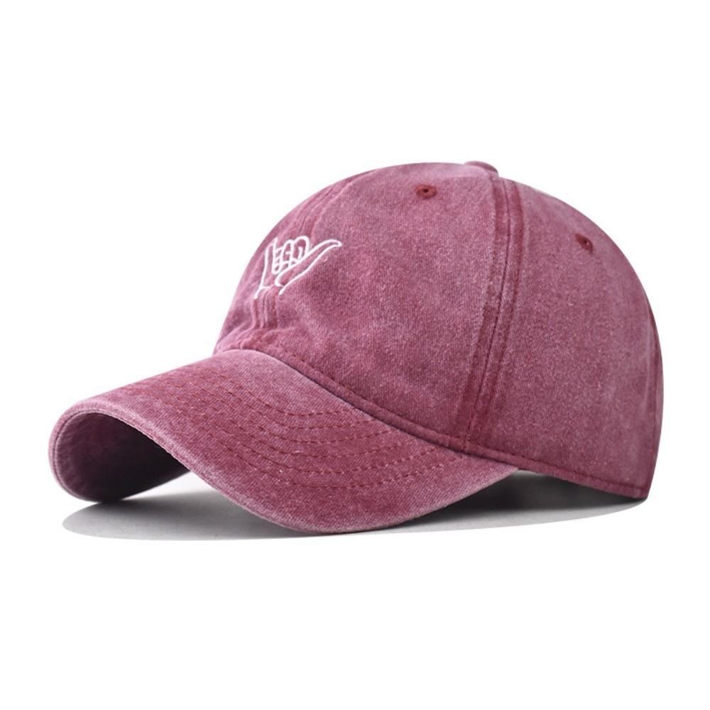 

Hip Hop Peaked Cap Washed Cotton Streetwear Hats Fashion Sun Hat For Man Women Unisex вино красного